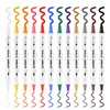 TRANSON 12 Color Bold and Fine Dual-tip Acrylic Paint Pen