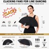 NOIMTTY Large Portable Folding Clacking Fans For Line Dancing -