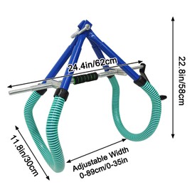 INTBUYING Cow Hip Lift for OB Calving Milking Birthing Lame Cow, 2204LB Adjustable Cattle Hip Clamp, Steel Support Stand Up Assist Tool for Farm Postpartum Aid Supply Cow Hip Clamp