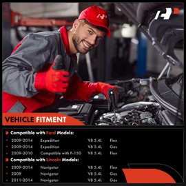 A-Premium - Inyectores de combustible compatibles con Ford F-150 2009-2010, Expedition 2009-2014 y Lincoln Navigator 2009-2014, juego de 8 piezas de 5.4L