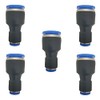 zjxed 1/2" OD x 1/4" OD Pneumatic quick Connector Push
