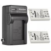 Kastar Wall Charger + 2 Battery for Nikon EN-EL5 EL5