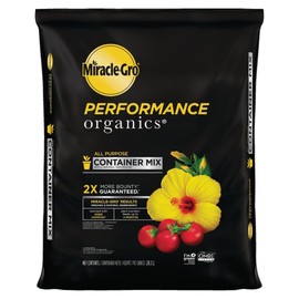Miracle-Gro Performance Organics All Purpose Container Mix with Natural and Organic Ingredients, Feeds Container Grown Vegetables, Flowers and Herbs for up to 3 Months, 1 cu. ft.