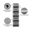 plastific 5 Tier Hanging Wardrobe Storage Shelf Organiser Breathable Closet