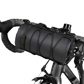 xolear Bicycle Bag, Bicycle Bag Handlebar, Handlebar Bag Bicycle, Bicycle Handlebar Bag with Shoulder Strap, Bicycle Handlebar Bag Multifunctional, for E-Bike, Mountain Bike, City Bike (2L, Black)