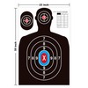 24 Pack Paper Shooting Targets for Range Bulk 23"×35" Silhouette