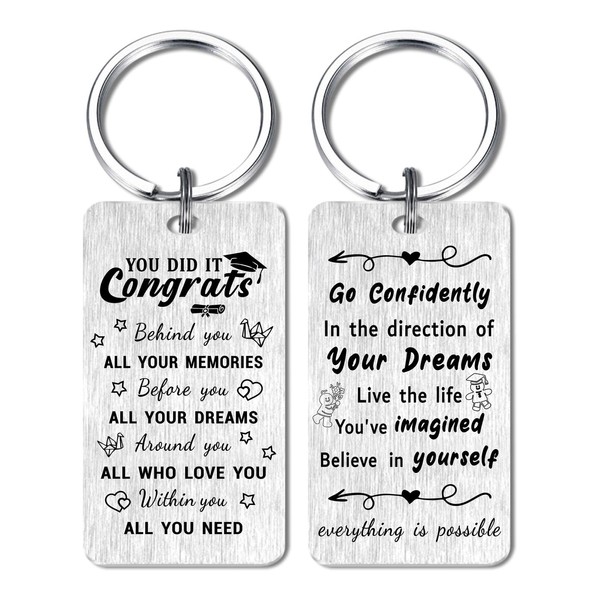 FALOGI Phd Graduation Gifts for Her Him, Graduation Keyring, You