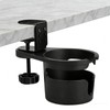 DONGFANGB Drink Holder for Desk 360° Rotating Storage Clamp Cup