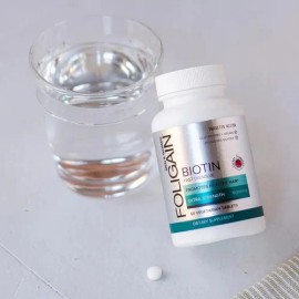 Biotina Foligain 10000mcg Tabletas Rpida Disolucin Sabor Cereza Veganas                                                                               