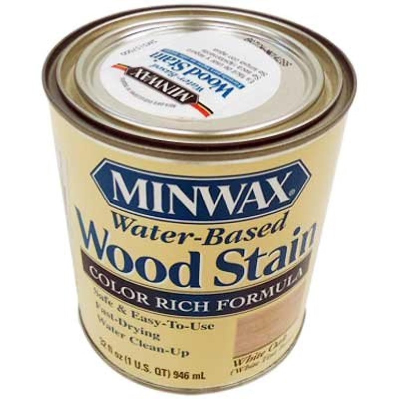 Minwax 618064444 Water-Based Wood Stain, quart, White Oak , Tint