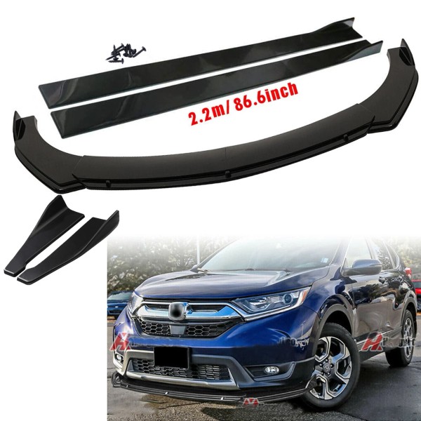 Unbranded For Honda CRV CR-V Front Bumper Spoiler + Side