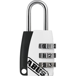 ABUS Combination Lock 155/20 - Padlock with Die-Cast Zinc Housing - Suitcase Lock/Locker Lock with Individually Adjustable Number Code - ABUS Security Level 3 - Silver