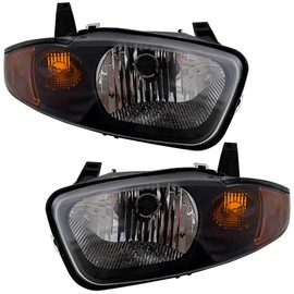 Brock Replacement Driver and Passenger Set Headlights Compatible with 22707274 22707273