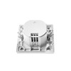 Huber Motion 180° Motion Detector, White, Recessed, Flush-Mounted, Energy-Efficient