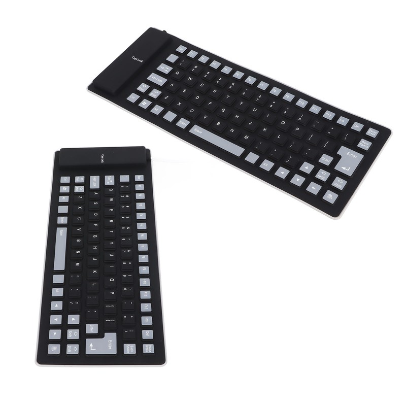 Silicone Keyboard Fully Sealed Design Lightweight Portable Silent Soft Comfortable