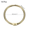 sourcing map 14pcs Shower Curtain Rings, 1.3 Inch ID Metal