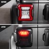 JeCar Smoked LED Tail Light Covers Rear Light Guards Exterior