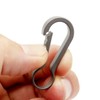 TUNUKE Titanium Carabiner Small Key Chain Keyring Ring Lightweight Mini,