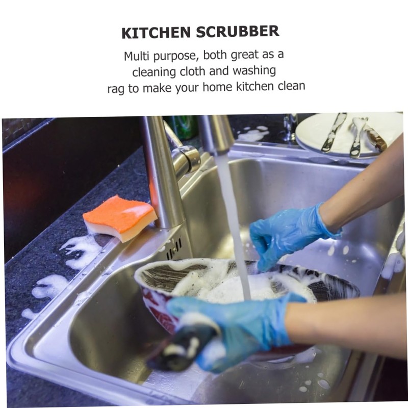 KOMBIUDA Dish Wipe Cloths Kitchen Cleaning Rag Set 4pcs Absorbent