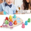 Children Wood Math Number Counting Matching Game Hedgehog Shaped Puzzle