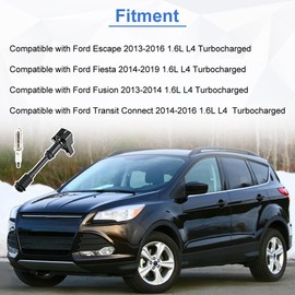 JDMON Ignition Coils Pack with Spark Plug Compatible with Ford Escape 2013-2016, Fusion 2013-2014,Fiesta 2014-2019,Transit Connect 2014-2016 1.6L UF674 94769 BM5Z12029B