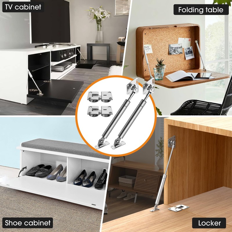 Drop Down Gas Struts,Gas Spring Hinge,for Cabinet and Desk Downward