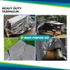 2m x 2m Grey Tarpaulin Cover - 200gsm Thick -
