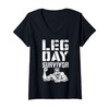 Womens Leg Day Survivor Funny Bodybuilder Gym Squat Training Muscle