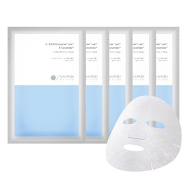 SHIMBI Derman Pull Mask, CICA Exosome x 9 Ceramide, 5 Pieces, Simbi Method, Moist and Dried, Rice Bran, Shimbi