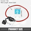 A ABSOPRO 15A Mini Blade Stye Fuse 12 AWG Fuse