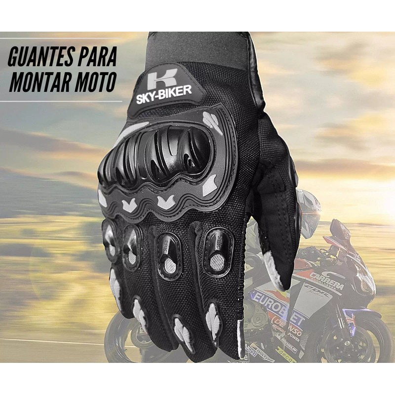 Bluelander Mayoreo 4 Guantes Para Moto Bicicleta Negro-gris