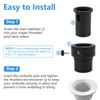 XCWT Pool Umbrella Pole Stabilizer Sleeve Adapter - Fit 1.5"