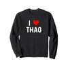 I Love Thao - Heart - Distressed Sweatshirt
