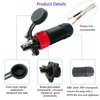 2 Pin 50Amp Trolling Motor Plug Receptacle Set, 12/24/36/48 Volt