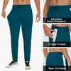 JWM - Pantalones deportivos para hombre con cierre y aberturas