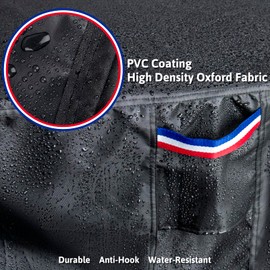 Saking Fire Pit Cover, 30 Inch Square Fire Table Cover Fits Patio Table, 600D Waterproof Propane Firepits Cover (Black - 31"L x 31"W x 25"H)