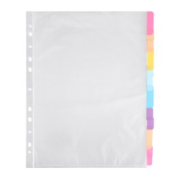 300 Pack Clear Sheet Protectors 8.5 x 11 Inches for 3 Ring Binder with 300 Sticky Tabs 11 Hole Plastic Sheet Sleeves Plastic Paper Protectors for Documents and Photos