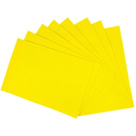 Interdruk - Felt Sheets - DIY Textile Fabrics Craft - 8 x A4 Sheets - Yellow