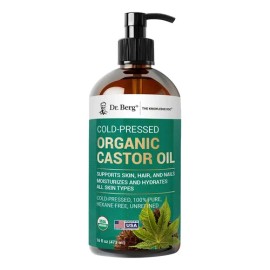 Aceite De Ricino Orgánico Dr. Berg 473 Ml (16 Onzas Líquid                                                                                            