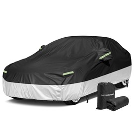 NEVERLAND Sedan Car Cover Waterproof All Weather,Car Cover Windproof Dustproof UV Protection Scratch Resistant Indoor Outdoor Univers,Full Exterior Covers Fit for Sedan(197-208 inch)