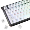White Clear keycaps, Transparent Keycaps 60 65 75 100 Percent,Crystal