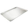Winco Commercial-Grade Stainless Steel Sheet Pan, Open Bead, 20 Gauge,