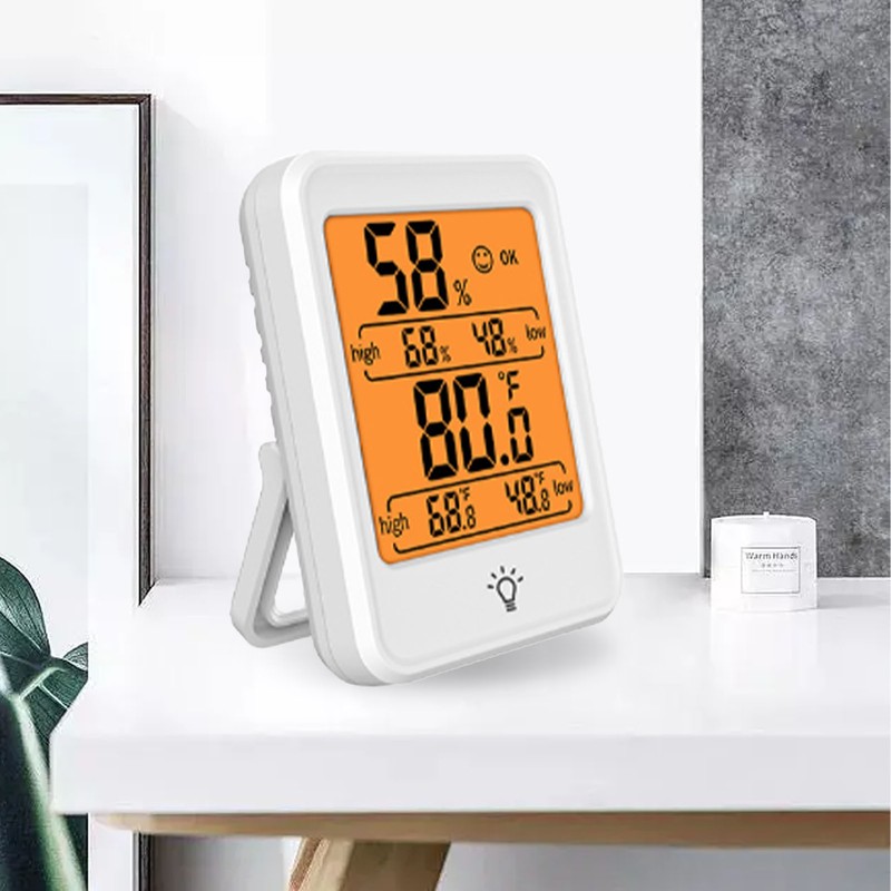 Thermometer Hygrometer Indoor Digital Temperature Humidity Monitor Meter with Backlight