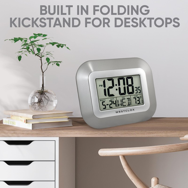 Westclox Large Digital Wall Clock Battery Operated Large Digital Clock