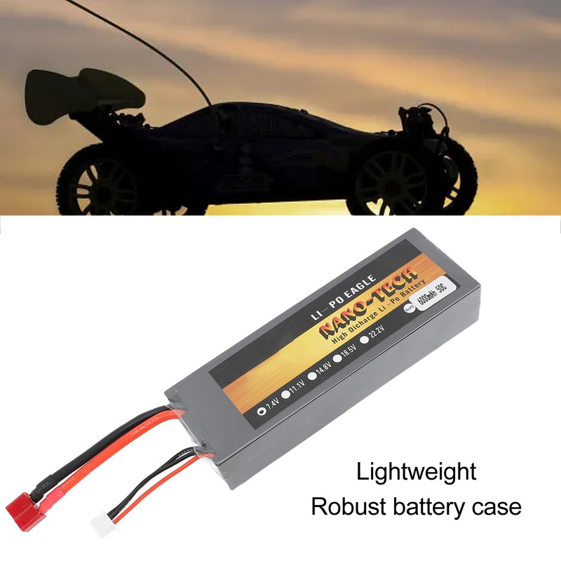 7.4V 50C 6000mAh Lipo Battery High Capacity Lightweight Powerful 2S