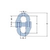 Chain Connector Links 6MM (Grade 100 Hammerlock Heavy Duty Lifting