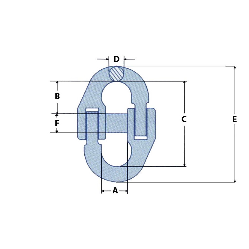 Chain Connector Links 6MM (Grade 100 Hammerlock Heavy Duty Lifting
