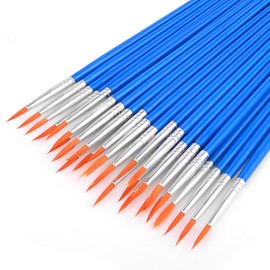 Prasacco 30 Pcs Paint Brushes, Professional Fine Tip Paint Brush Set Small Brush Bulk Artist Paint Brushes for Miniature Detail Painting Oil Watercolor Painting