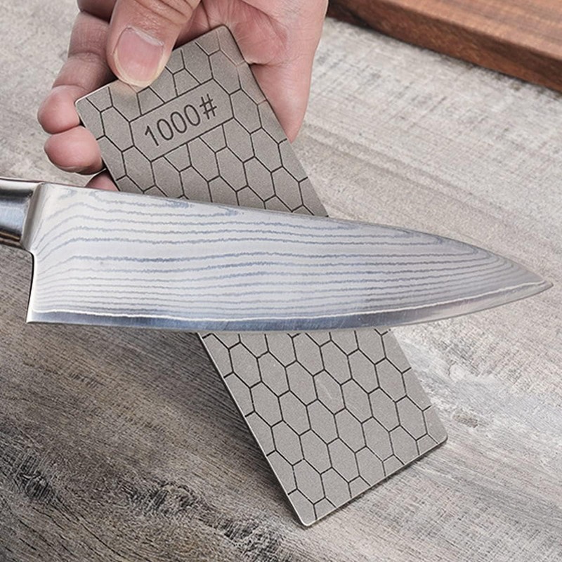 Diamond Sharpening Stone, Honeycomb Surface Plate with Non-slip Base for