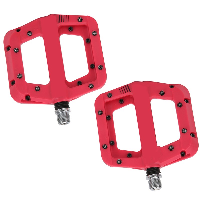 Enlee 2pcs Mountain Bike Pedals NonSlip Nylon Fiber Lightweight Bicycle